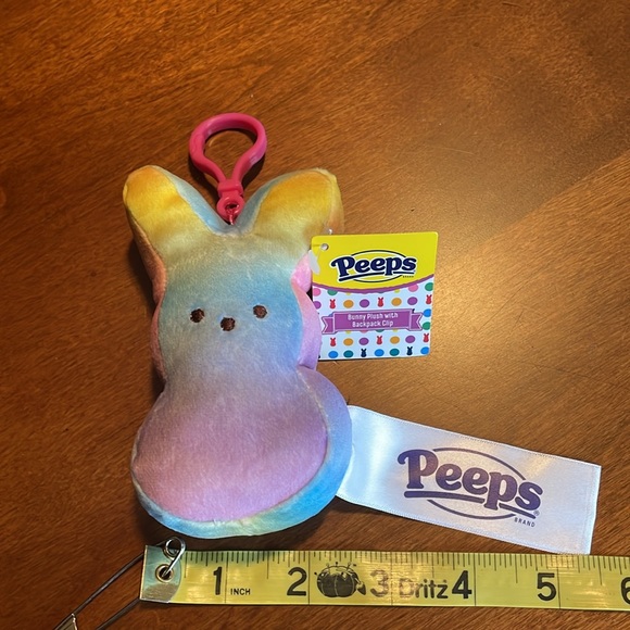 Peeps 🐰 Peeps Bunny Backpack Clip NWT - Picture 8 of 8